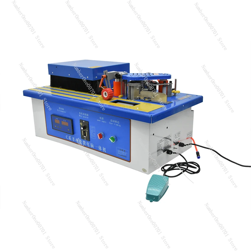 Wood Edge Banding Trimmer Machine Trimming End Cutting With Rotate Function For Straight Curve Cutting Woodworking Edge Bander