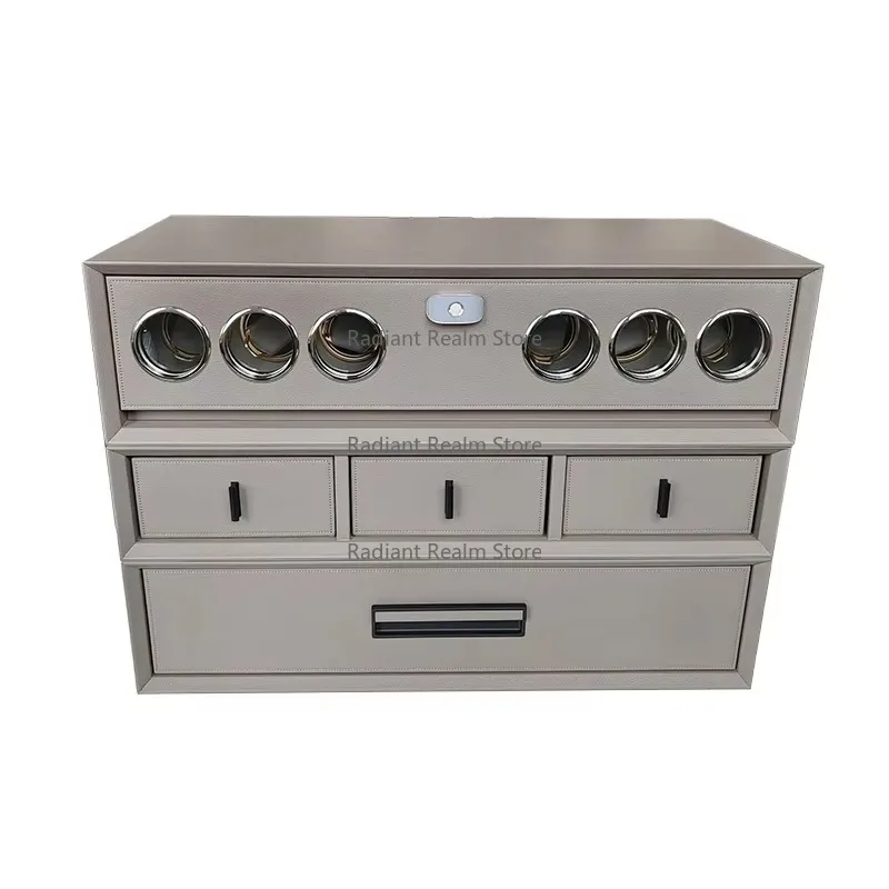 

Custom Made Professional Fingerprint Watch Winder Safe Box with Three-layer Precious Item Storage Drawer