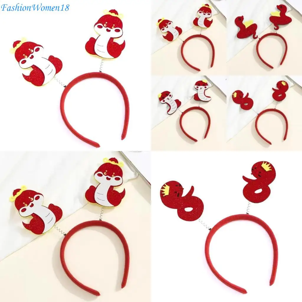

Fashion Snake Headband Costume Cosplay Headpiece for New Year Parties and Event 57BD