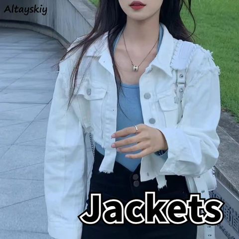 Женские джинсовые укороченные куртки Altayskiy