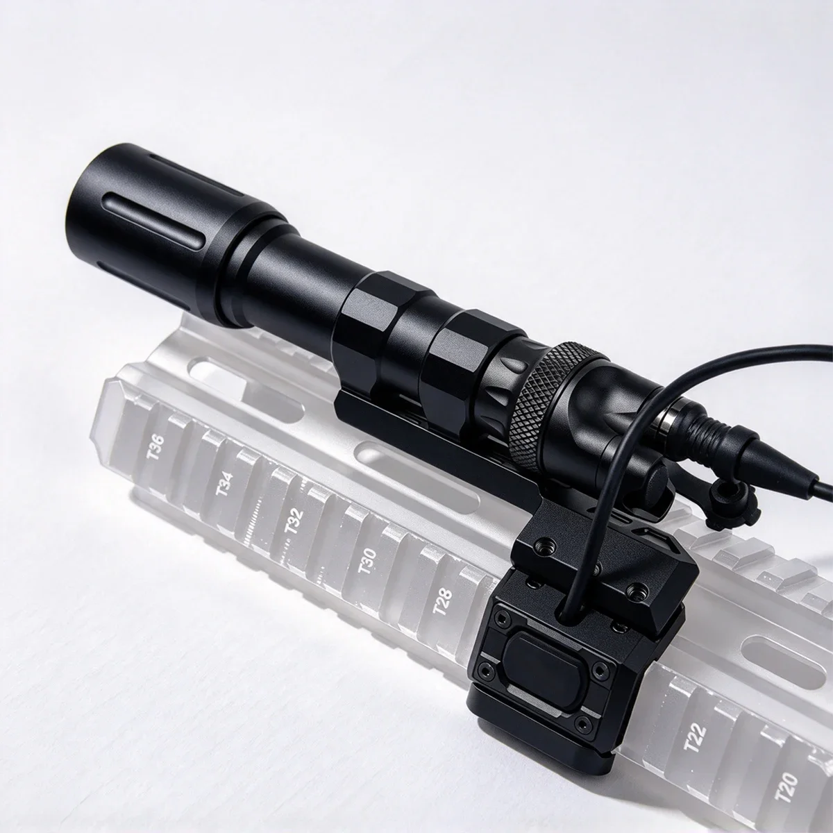 Tactical 1000/1300 Lumens High Power Scout Light Button Switch Light UNITY Base Gear Offset Mount Airsoft Hunting Flashlight
