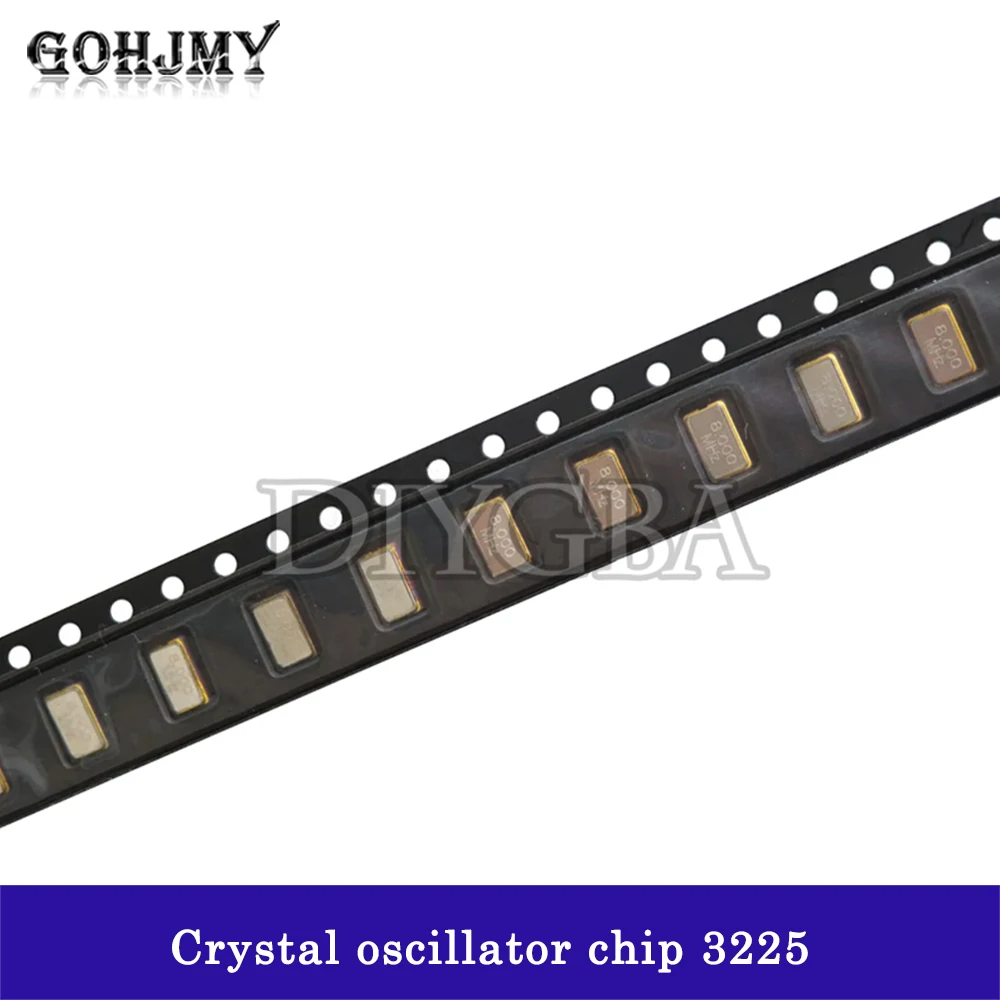 10PCS SMD 3225 SMD passive quartz crystal oscillator 8Mhz 10Mhz 12Mhz 16Mhz 20Mhz 24Mhz 26Mhz 30Mhz 32Mhz 40Mhz 48Mhz