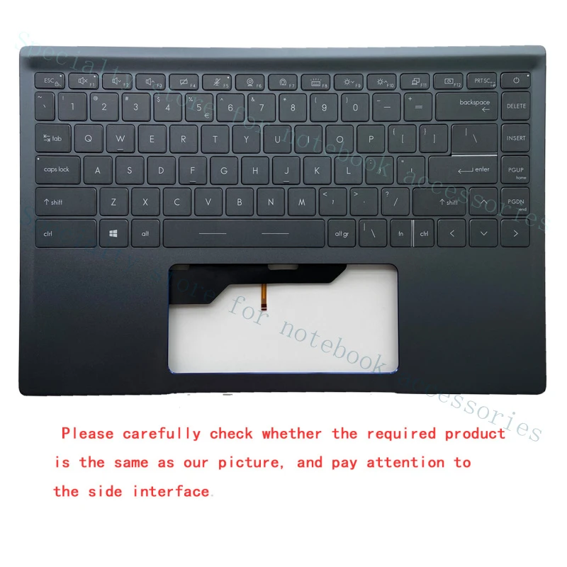 A+  New Palmrest Keyboard For MSI Prestige 14 （12th cpu） MS-14C1 MS-14C2 MS-14C4  US