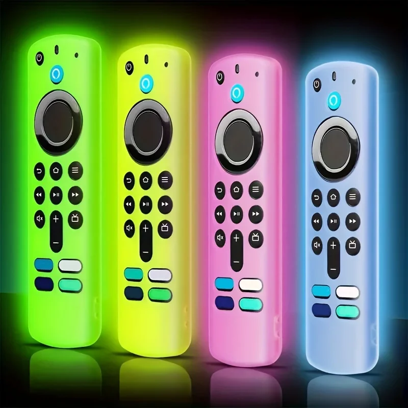 Silicone luminous remote control cover for Alexa Voice Remote (3rd Gen) L5B83G 2021 Release, Fire TV Stick 4K 2nd Gen (2021)