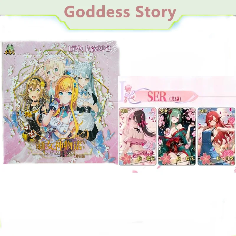 150-Pack Box of “Goddess Tales” Collectible Card Game Booster Packs—Anime Girl Card Collection Brand New