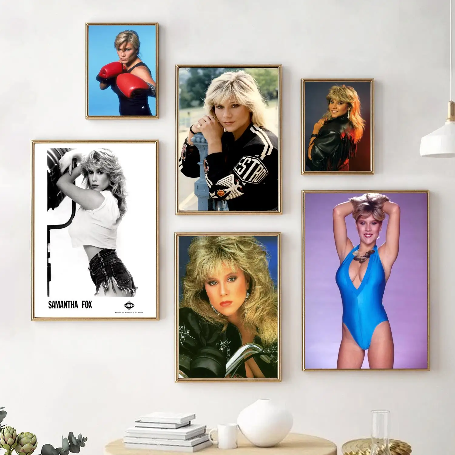 Samantha Fox Poster Decorative Painting Canvas Poster Wall Art Living Room Posters Bedroom Painting