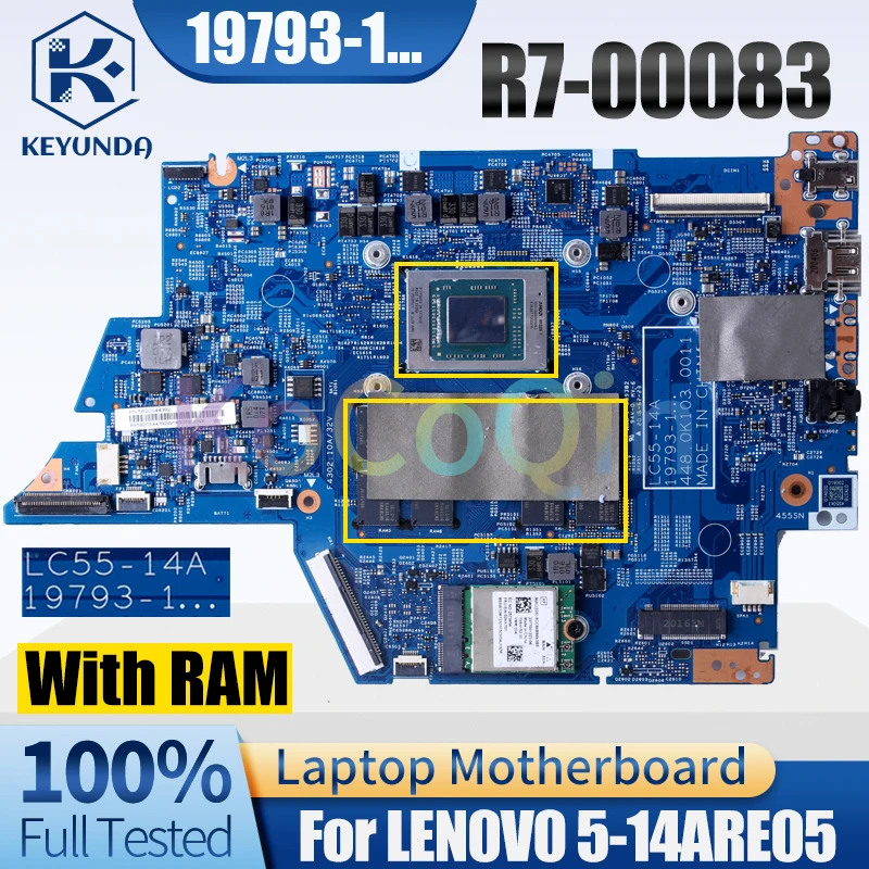 For LENOVO ideapad flex 5-14ARE05 Notebook Mainboard 19793-1 R5-00084 R7-00083 With RAM 5B20S44391 Laptop Motherboard Test