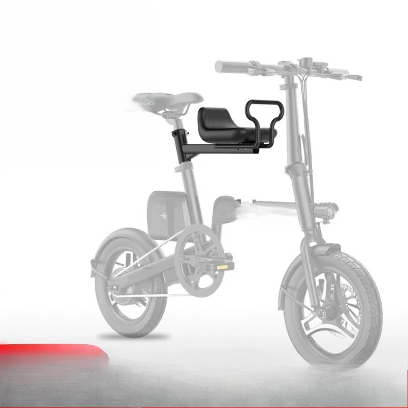 

Electric vehicle front child seat folding bicycle quick release child seat