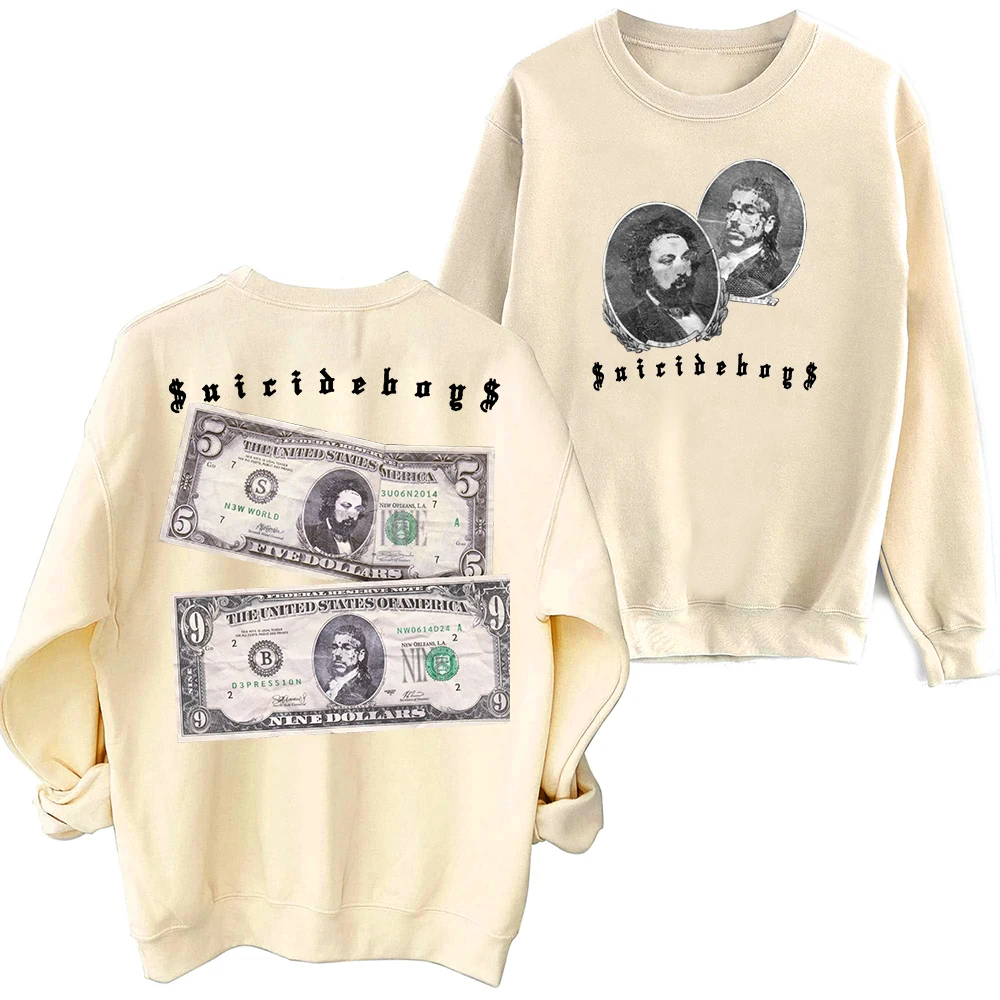 $uicideboy$ New World Depression 2024 Sweatshirt Harajuku Round Neck Long Sleeve Oversized Fans Gift Tops images - 6