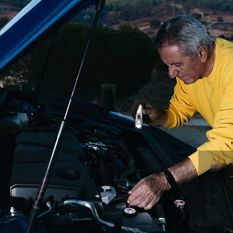 LED Keychain Lights Bright Rechargeable Small Flashlights Mini Flashlight With Type-c Fast Charging Port For Outdoor Activity