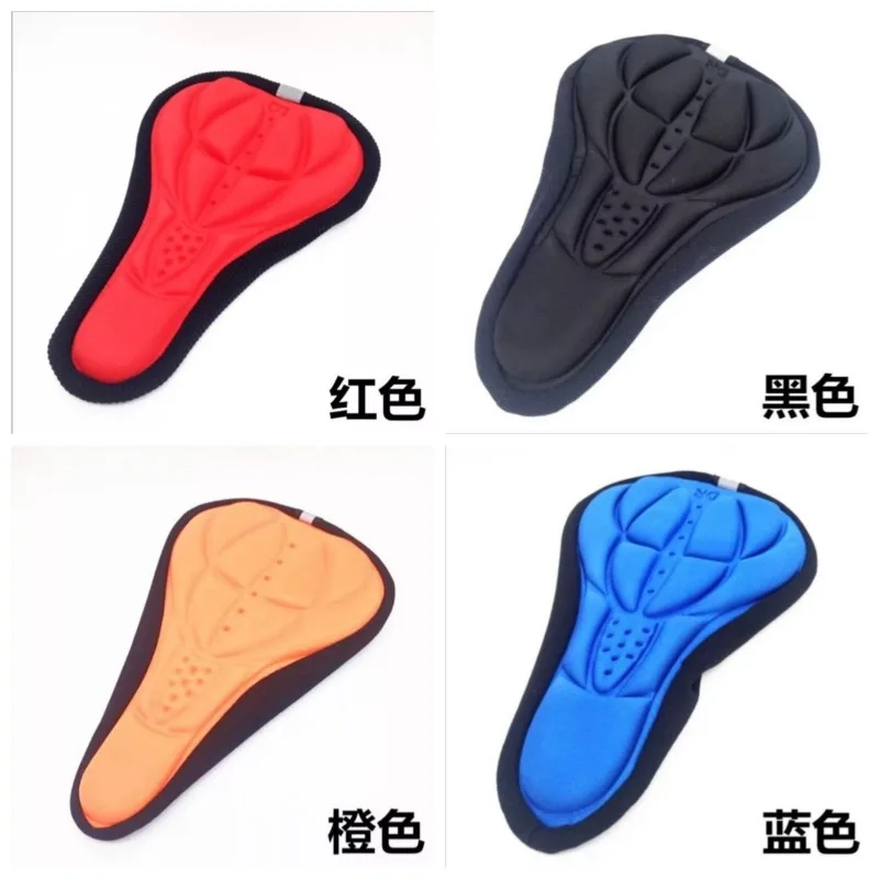 Mountain Bike 3D Saddle Cover Thick Breathable Super Soft Bicycle Seat Cushion Silicone Sponge Gel Bike Seat Bicycle Accessories