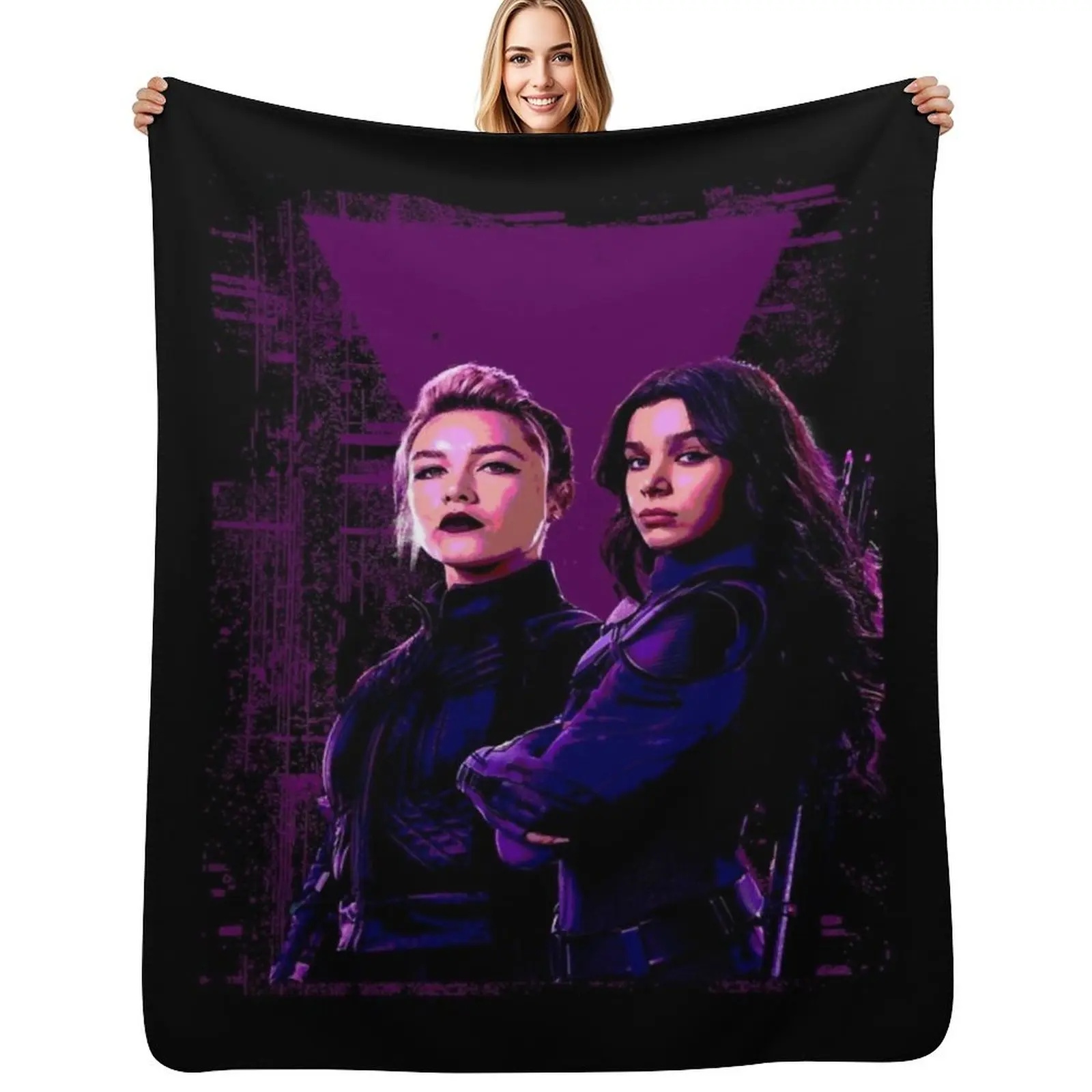 

Day Gift For Kate And Yelena Gifts For Movie Fan Throw Blanket Designers Custom Hairy Plaid on the sofa Blanket