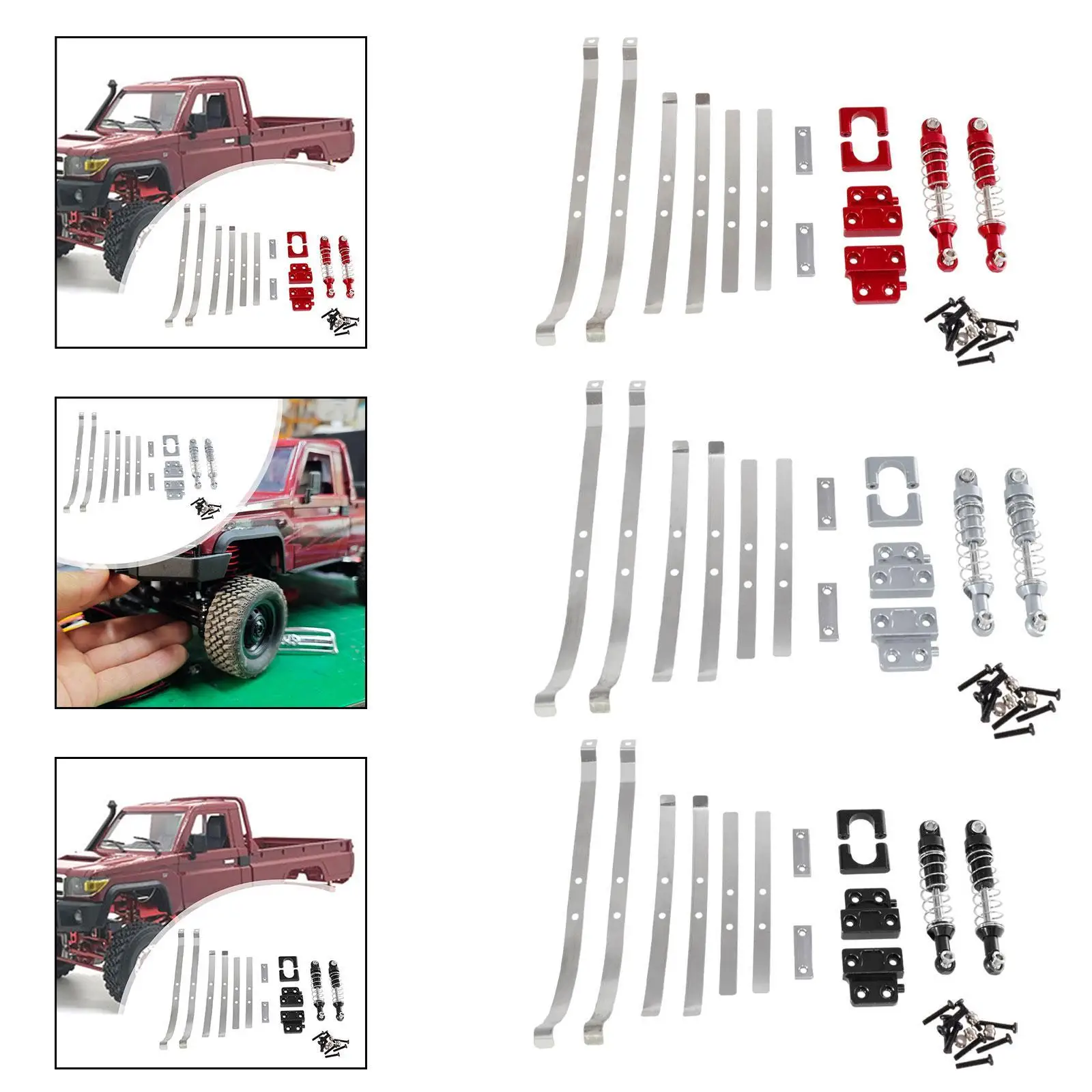 Metalen upgrade onderdeel upgrades kits, DIY Accs reservemodel speelgoed, RC auto vrachtwagen vervangende reserveonderdelen voor 1:12 schaal RC hobbyauto