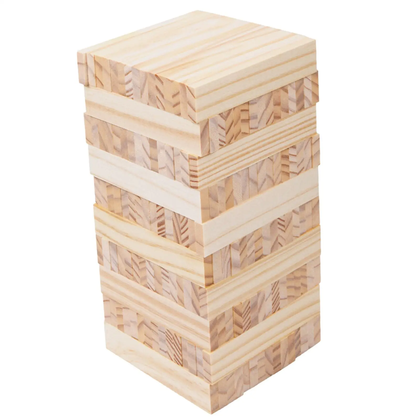 Set di 100 Blocchi di Legno Impilabili per Gioco Torre Cadente, Gioco per Bambini, Ragazzi e Adulti, per Interni ed Esterni
