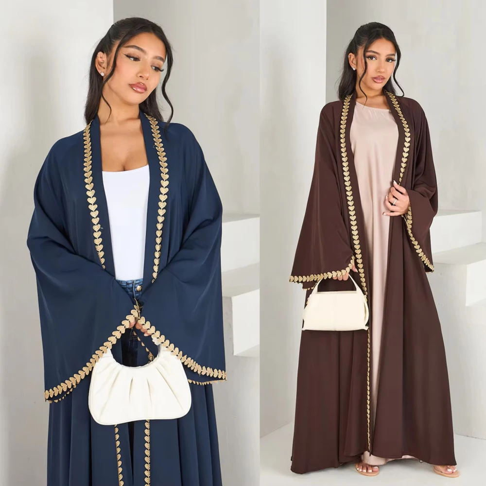 

Eid Women Dress Muslim Abaya Cardigan Party Caftan Jalabiya Ramadan Vestidos Largos Long Dresses Dubai Kaftan Arab Robe 2025