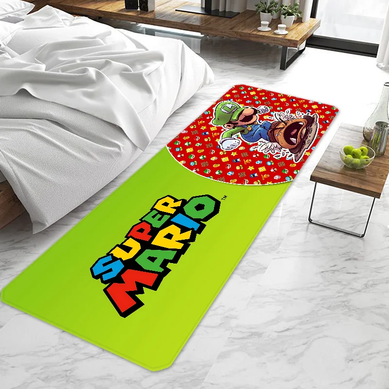 Super M-Marios Bros Game Door Mat Entrance Doormat Non-slip Washable Kitchen Carpet Living Room Hallway Rugs Door Mats Bathroom