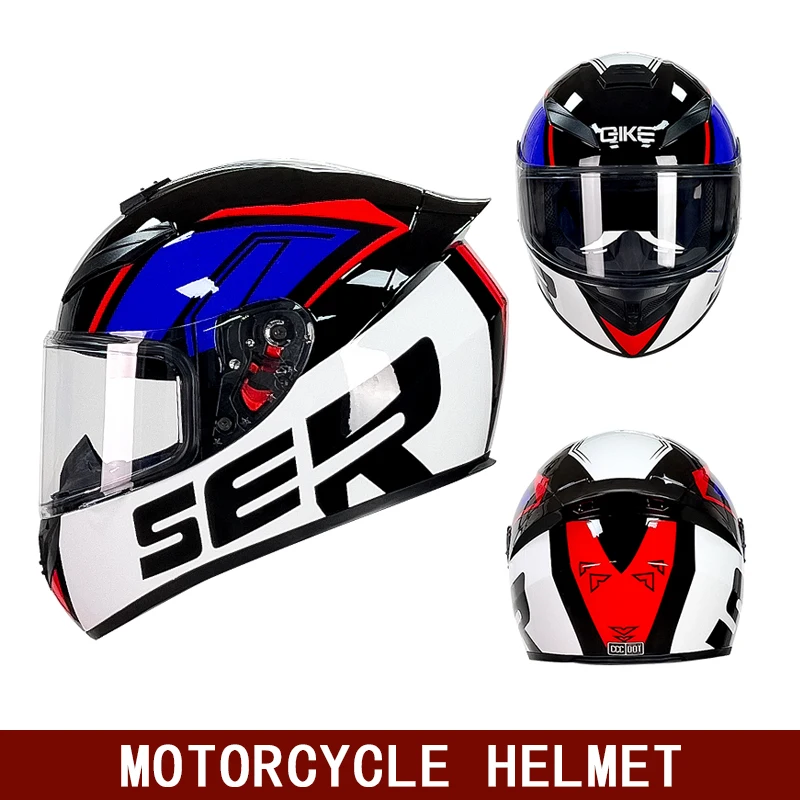 Winter warm double sunshade motorcycle helmet motorcycle sports helmet full face racing helmet