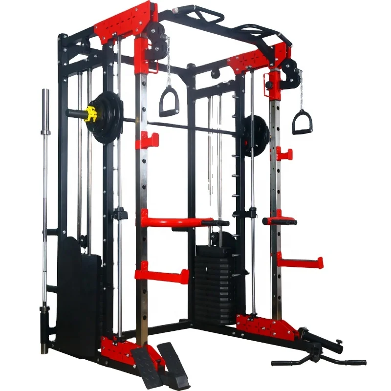 FOR Gym Fitness Equipment Cable Crossover Multi Function Smith Machine Squat Rack Price