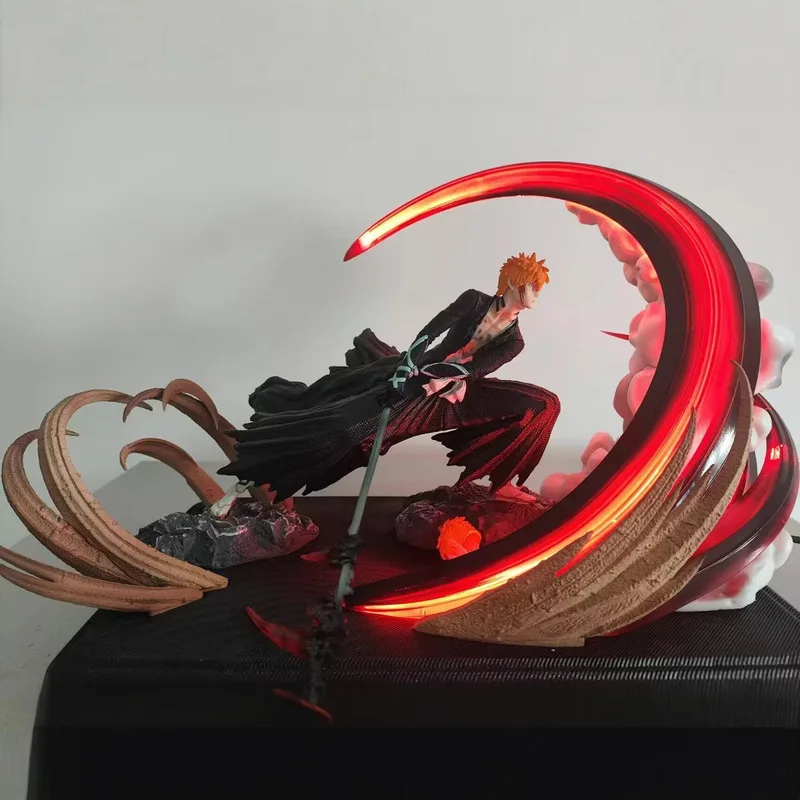 

24.5cm Bleach Kurosaki Ichigo Slashing Large Anime Figure Model Gk Statue Boys Collection Desktop Decoration Ornament Toys Gifts
