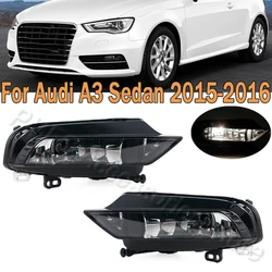 PMFC Fog Light Assembly Front Bumper Fog Lamp Assembly Whit Halogen Buld For Audi A3 Sedan 2015-2016 8V0941699B 8V0 941 700B