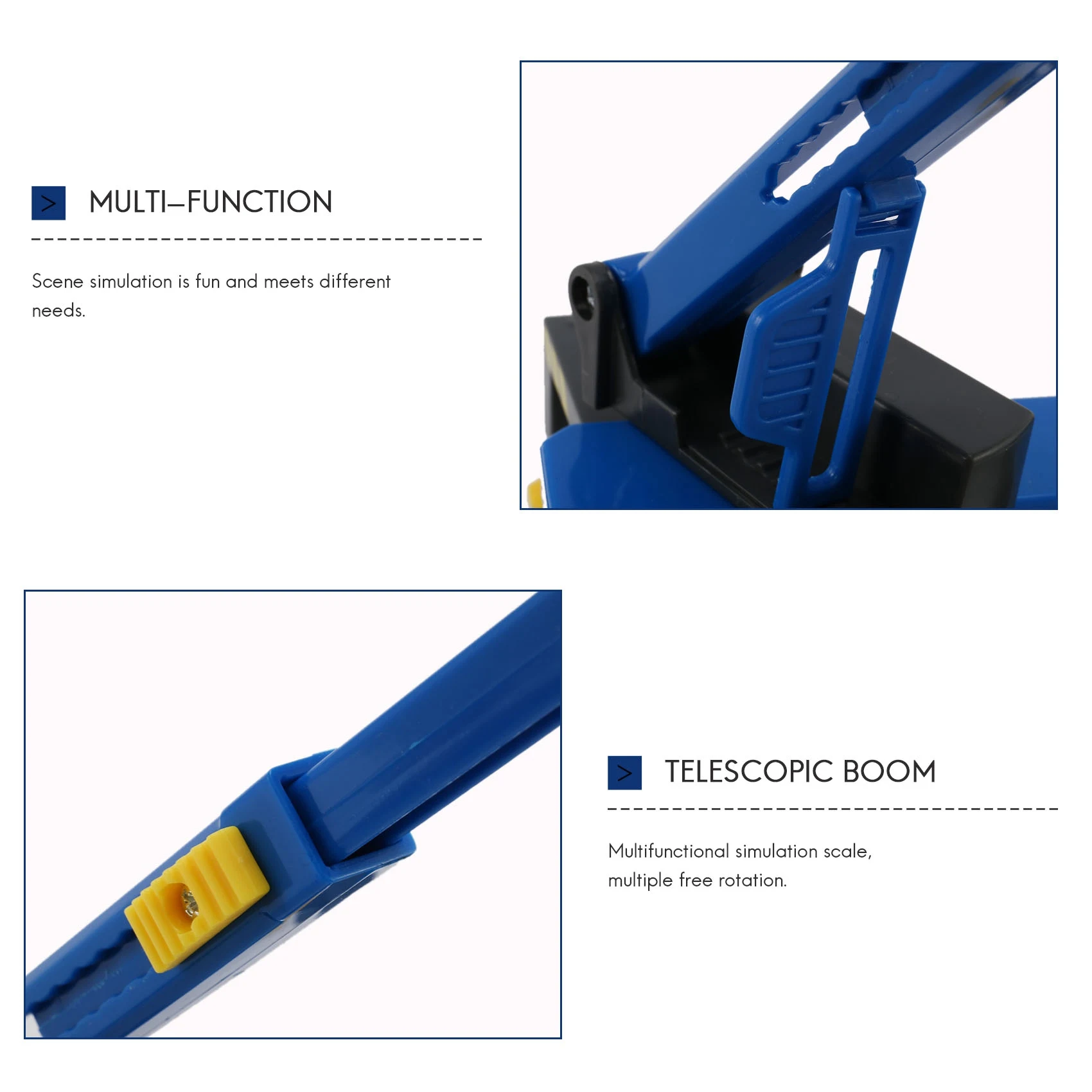 Multifunctional Train ชุดของเล่นอุปกรณ์เสริม MINI Crane รถบรรทุกของเล่นยานพาหนะของเล่นเด็กใช้งานร่วมกับรางไม้รถไฟ