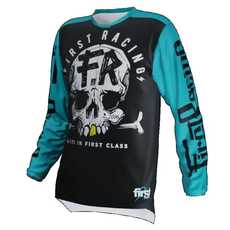 Firstr-ropa de motociclismo todoterreno con estampado 3D Retro, ropa de carreras transpirable de secado rápido de manga larga