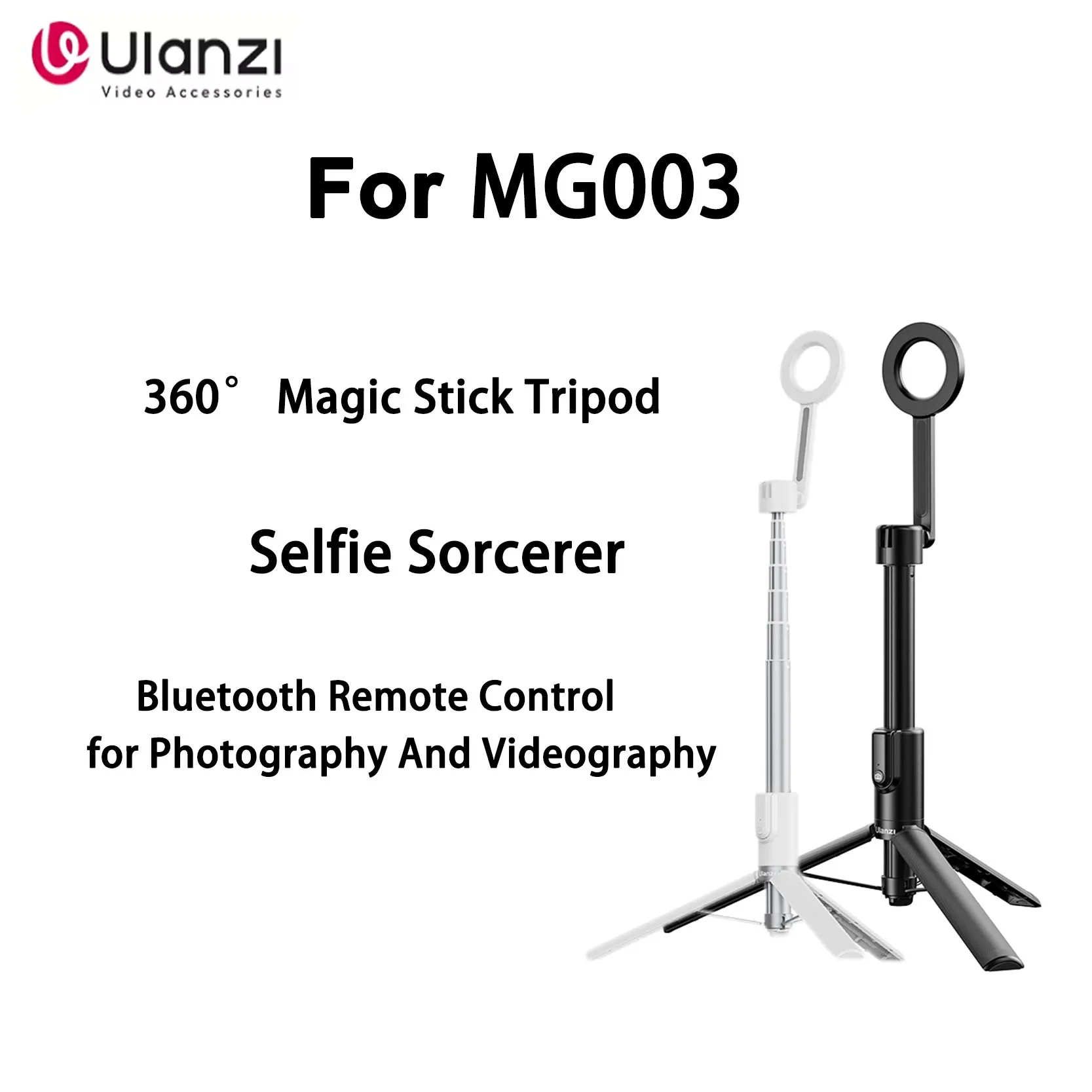 

Original Ulanzi MG003 Selfie Sorcerer AutoFollow 360° Magic Stick Tripod With Bluetooth Remote Control For Photography