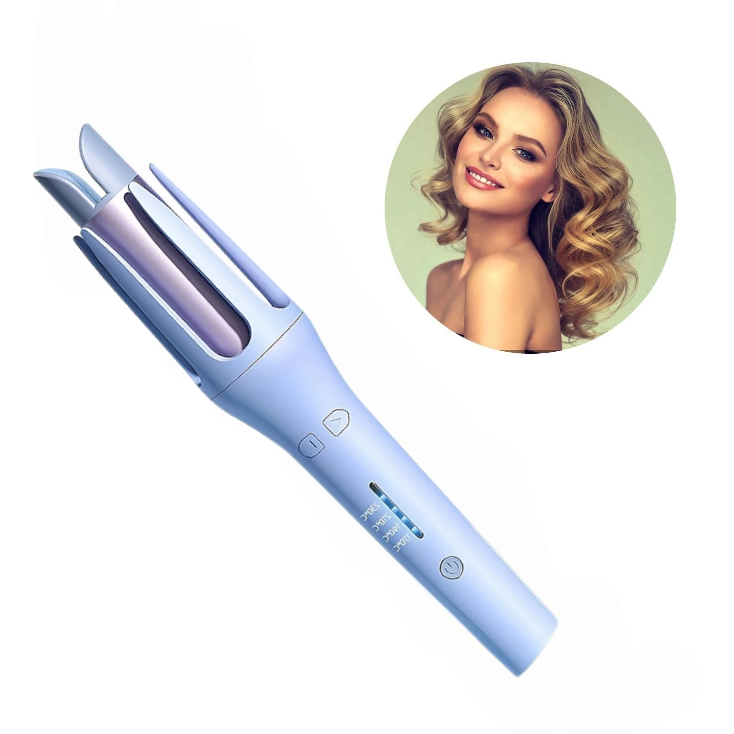 Professional 32mm Rotating Hair Curler with Ceramic Barrel,Auto Curling Tool for Daily & Party Hair Styling