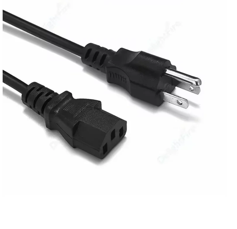 EU/US Stecker 1,5 m 5FT 3 Pin 18 AWG 60C 250 V Universal Netzkabel Kabel Für NEMA 5-15P Zu IEC320C13 Schwarz PWC75A150 EU/US