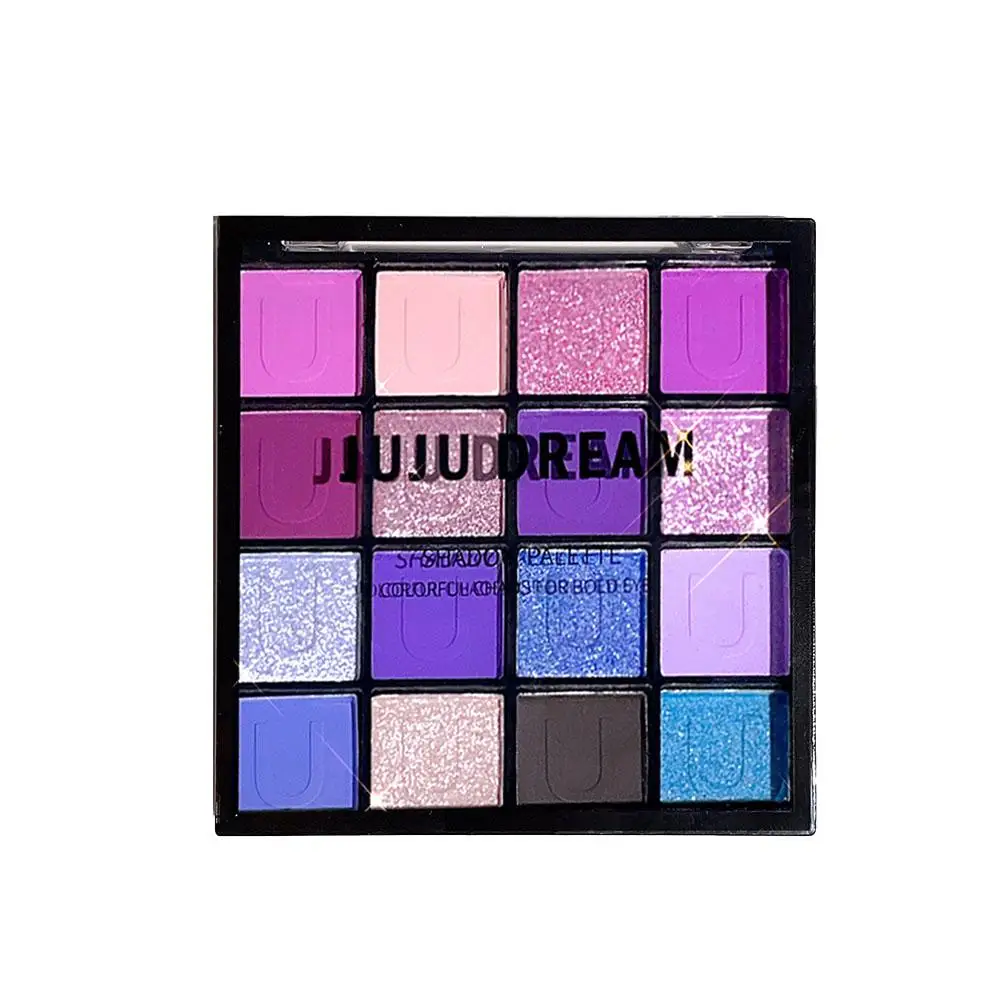 16 色のアイシャドウパレットマットグリッターパール調イージーグリーンデリケートアップメイクパウダーシャドウシマークリアトゥスピリットアイ K7N5