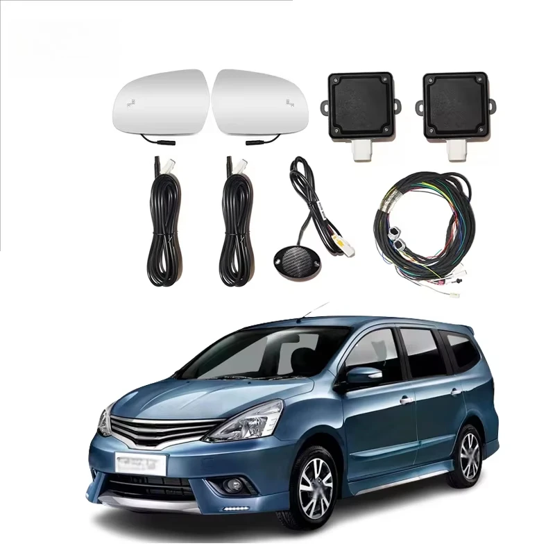 

BSD BSW Driving Sensor Indicator Warning Mirror Alert With Lane Change Assist System For Nissan Livina