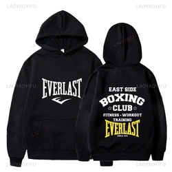 Повседневный новый стиль Everlast Logo Font Графический пуловер с капюшоном Классический горячий продукт Уличная мода