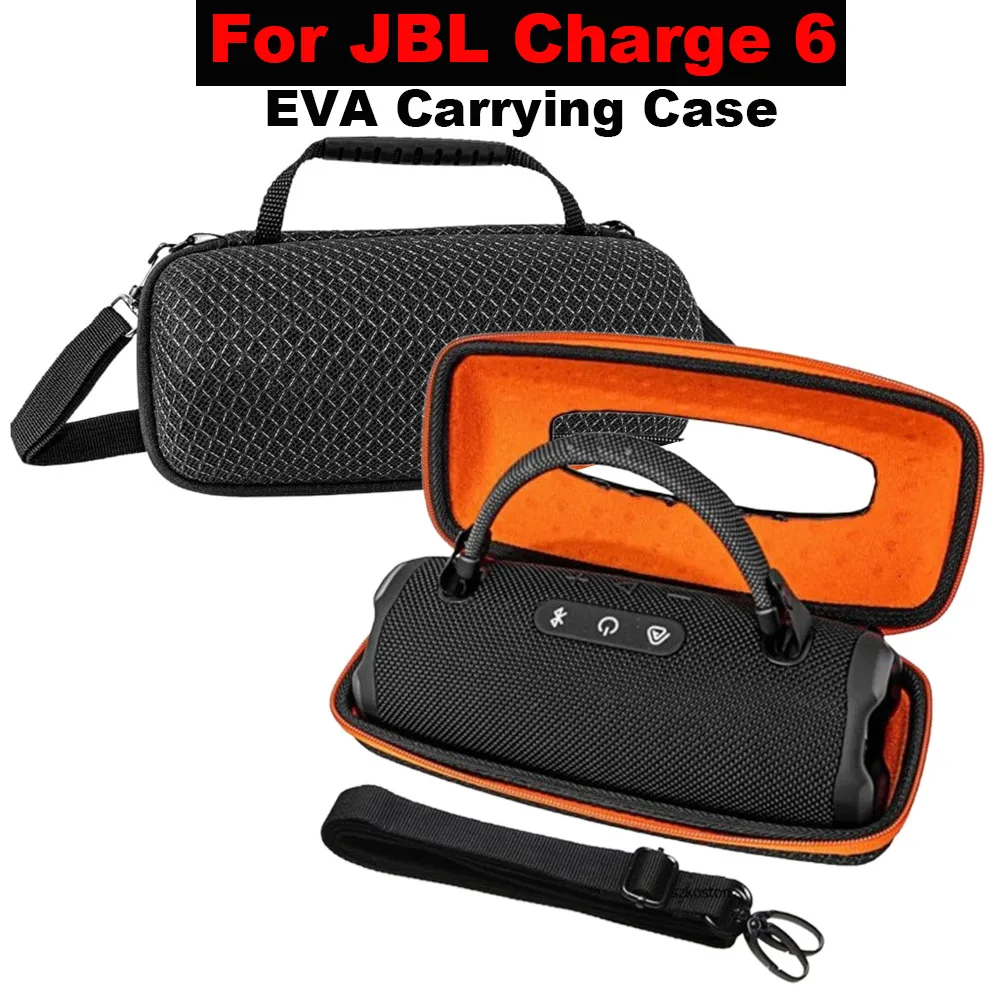 

Чехол-кейс из ЭВА для беспроводной Bluetooth-колонки JBL Charge 6, портативная сумка для хранения, дорожный кейс для использования на улице