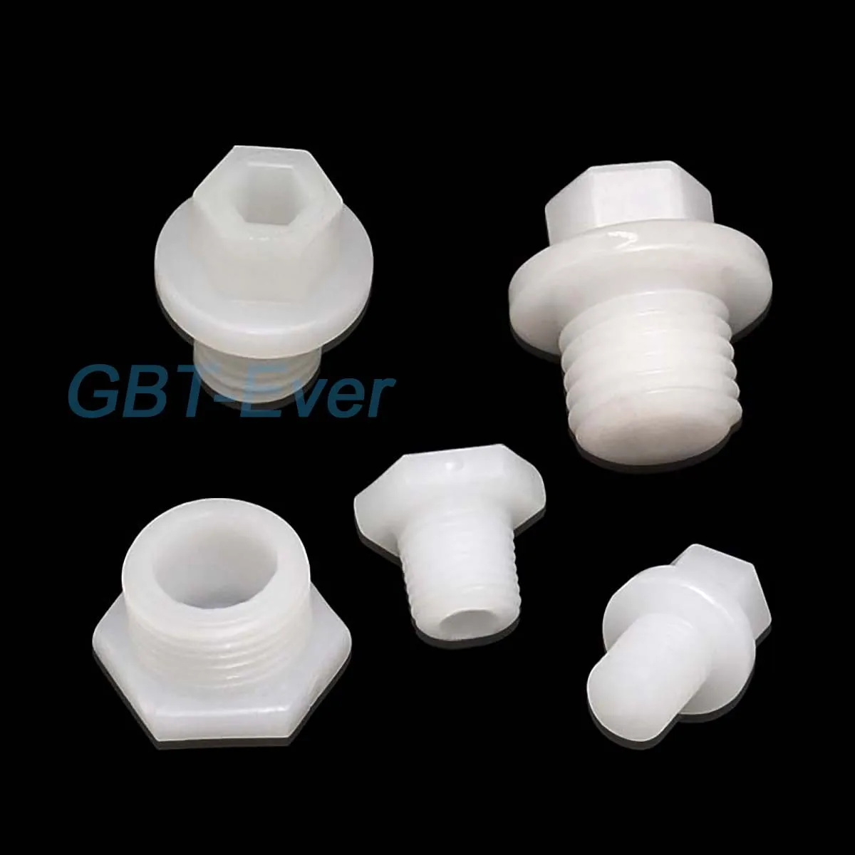 

1/8'' 1/4'' 3/8'' 1/2'' Male Thread End Plug PE Plastic External Thread End Caps Plumbing Pipe Fittings 5Pcs M4 ~ M20