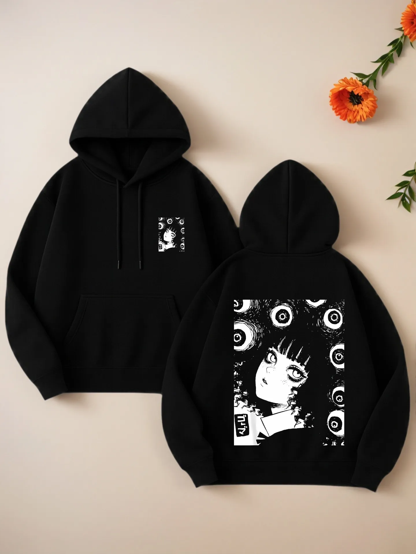 Sweat à capuche graphique pour femmes, imprimé de dessins animés, Style esthétique, tissu doux, vêtements quotidiens décontractés, pour adolescents