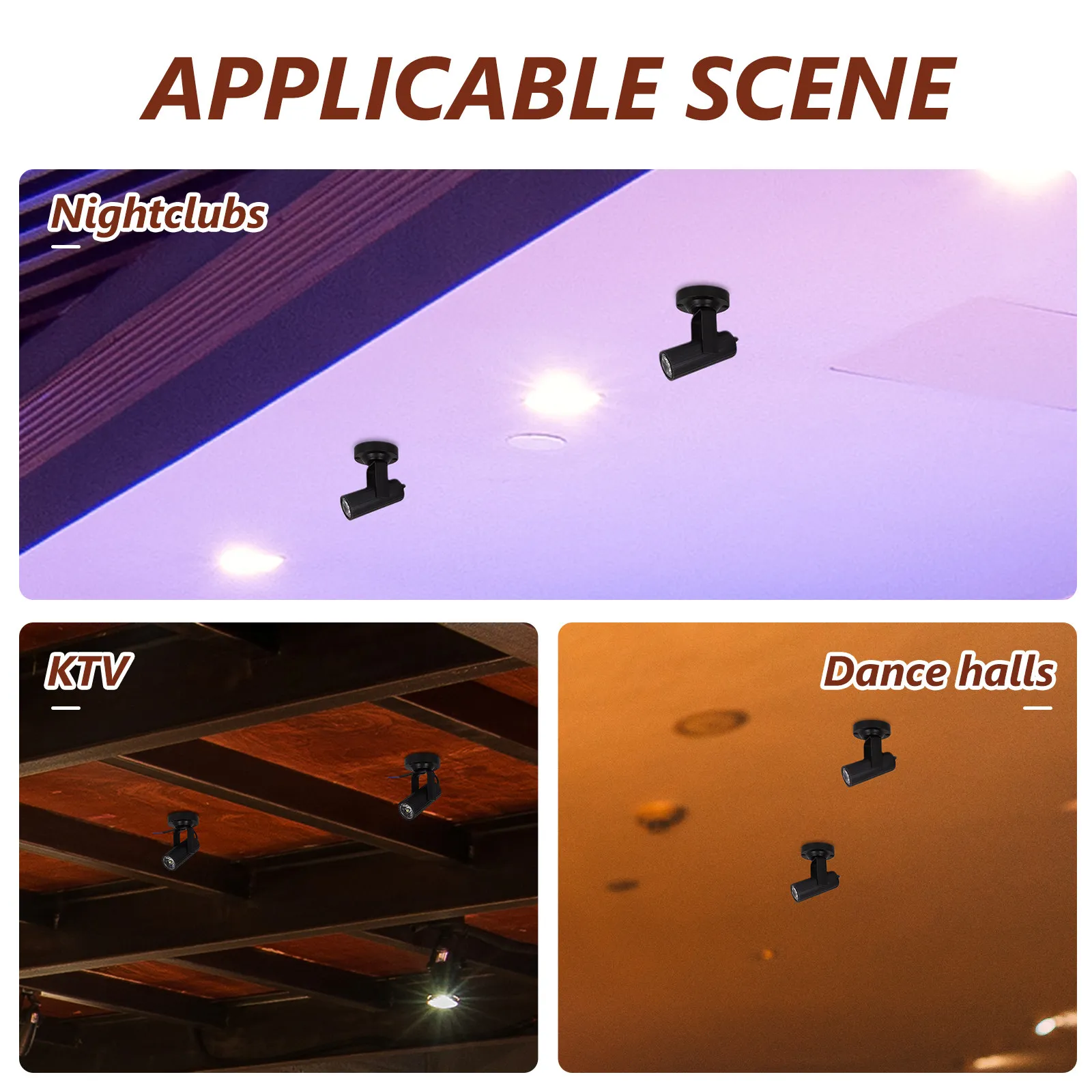 

2Pcs LED Beam Spotlight 1W Stage Light Mini Design for Wedding Party Bar Theater Dj Disco Club Dance Stage Light