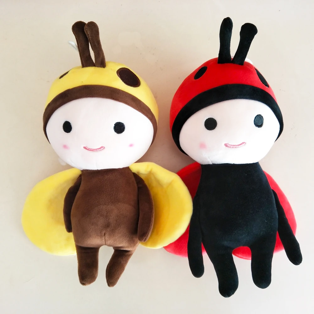 Creative Cartoon Ladybug Stuffed Children Plush Toy Birthday Gift