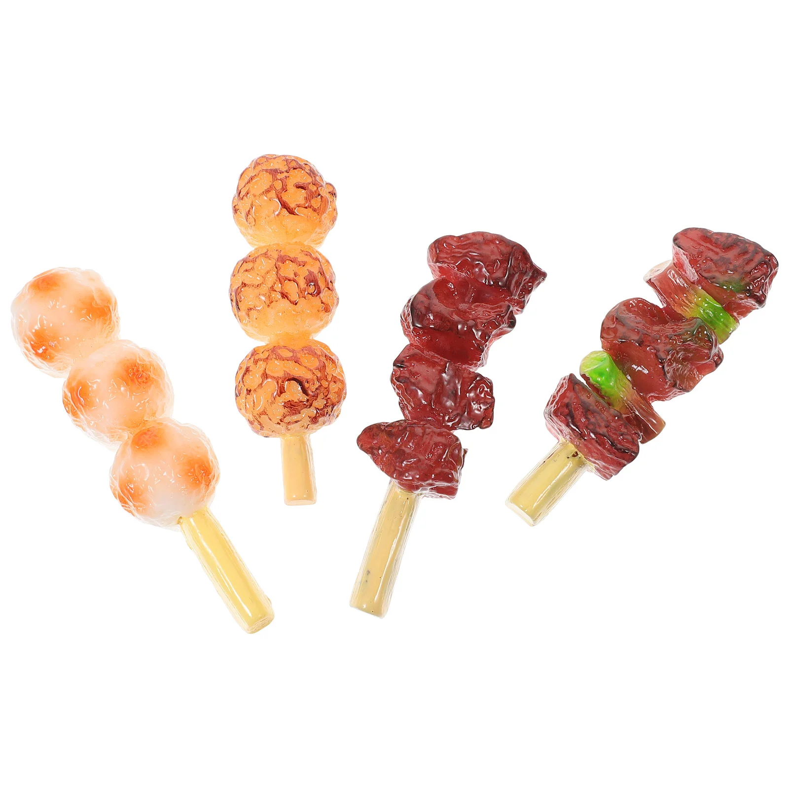 4pcs Simulation Barbecue Strings Roast Beef String Kids Educational Playthings Barbecue Toys (Random Style)