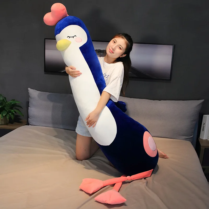 

Huge 150cm Cartoon Penguin Plush Toy Soft Doll Sofa Cushion Hug Pillow Xmas Gift b3117