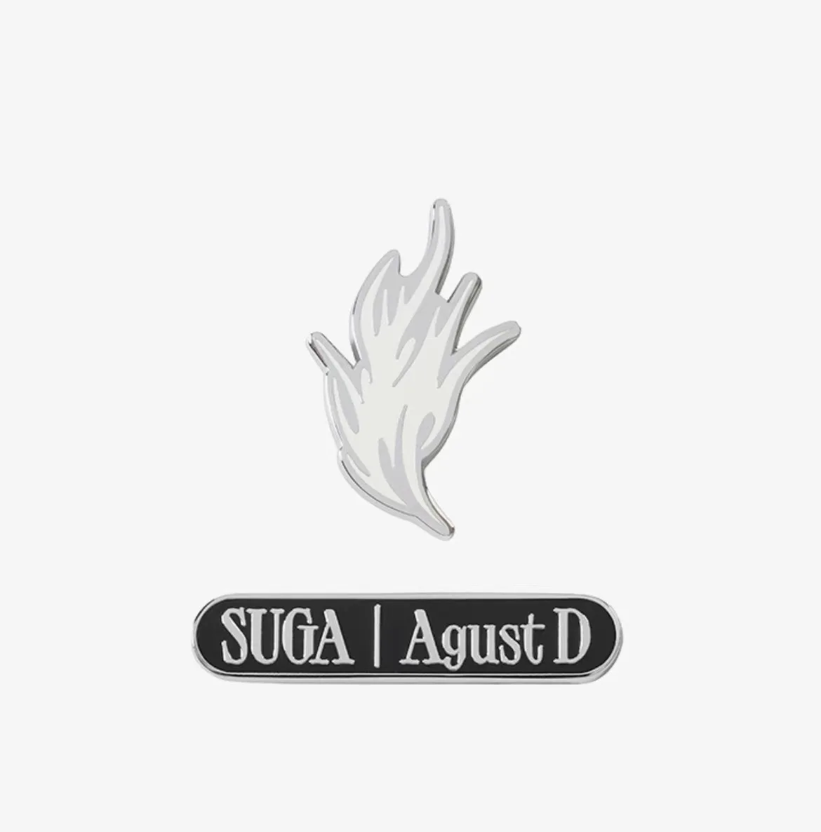 

2023 Korean Wave D-DAY SUGA Design Metal Flame Brooch Stage Name Agust D Men's and Women's Accessories Jewelry Fan Couple Gift