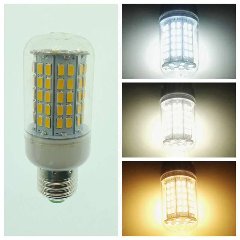 5PCS Dimmable E27 E26 E14 E12 B22 LED Corn Bulb AC85-265V 5W 8W 12w 90 SMD 64 SMD 48SMD 5730 3000k White 6000k 6500k LED Lamp