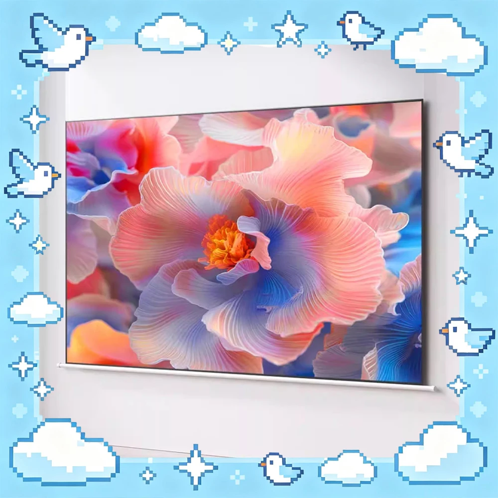 

Проекционный экран JMGO 100 дюймов, полупрозрачный, подвесной, с углом обзора 178°, регулируемый на 50 см