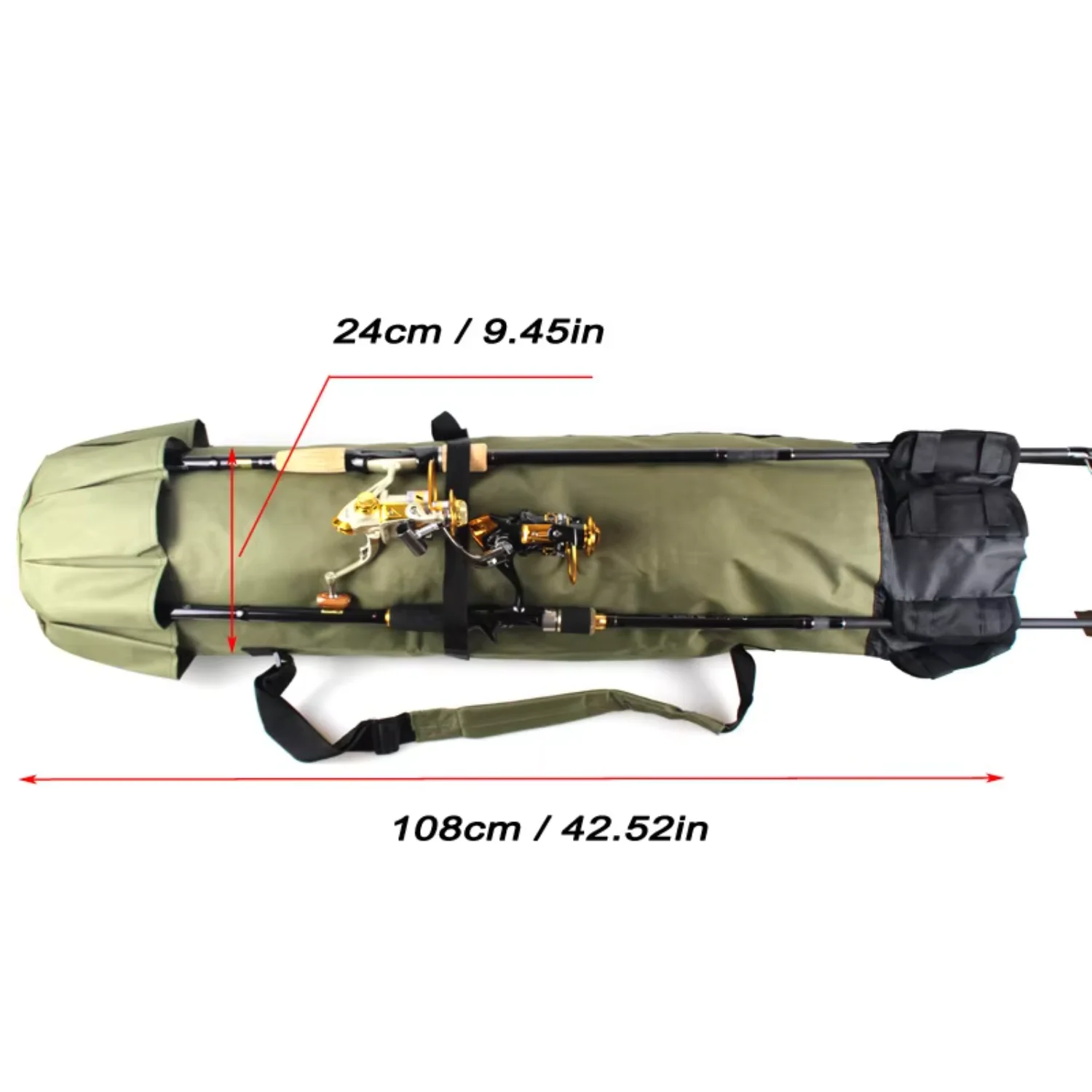 Multi rod fishing gear, backpack, fishing gear  , men's fishing with pole rack, sling, single shoulder , fishing