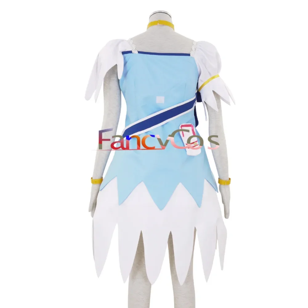 Anime Dokidoki! PreCure DokiDoki Pretty Cure Diamond Rikka Hishikawa Girls Party Dress Cosplay Costume Halloween Carvinal image 4