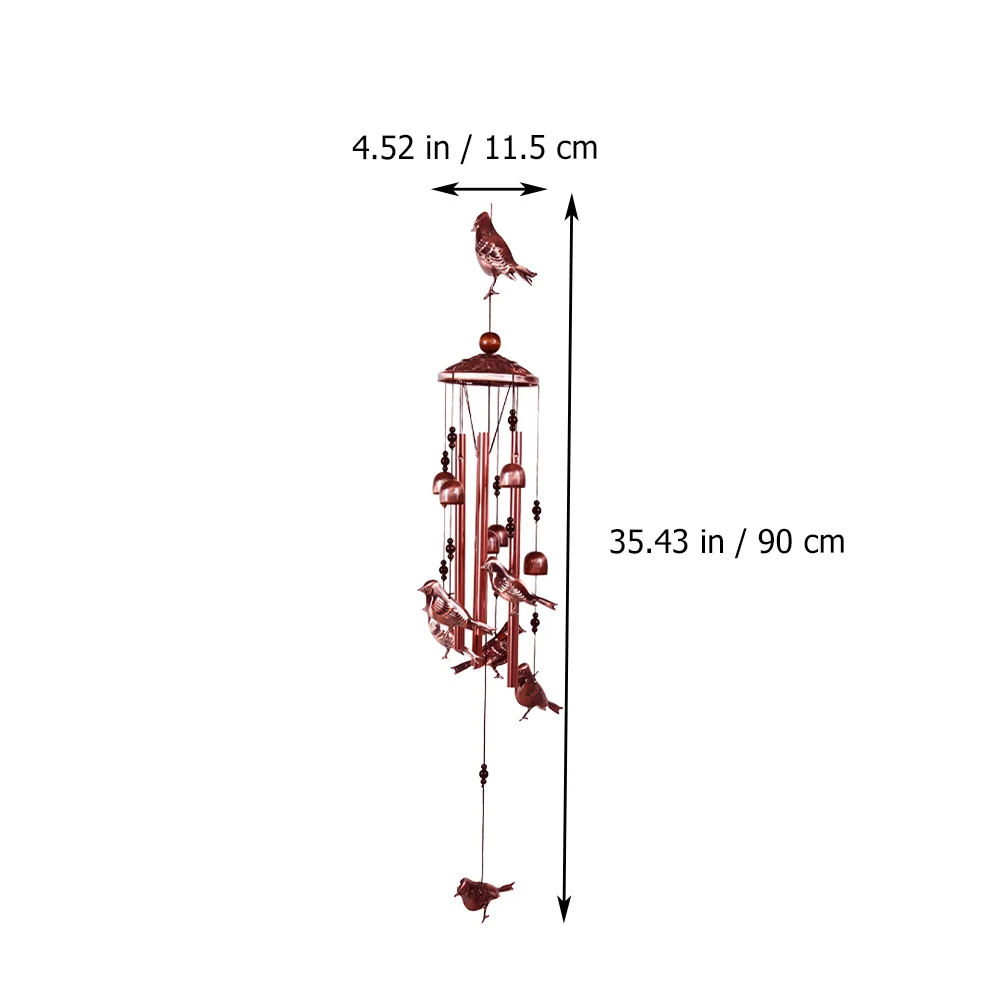 

Hummingbird Wind Chime nament Hanging Bell Decorative Garden Metal Design Pleasant Sound Bedroom Window Door Pendant