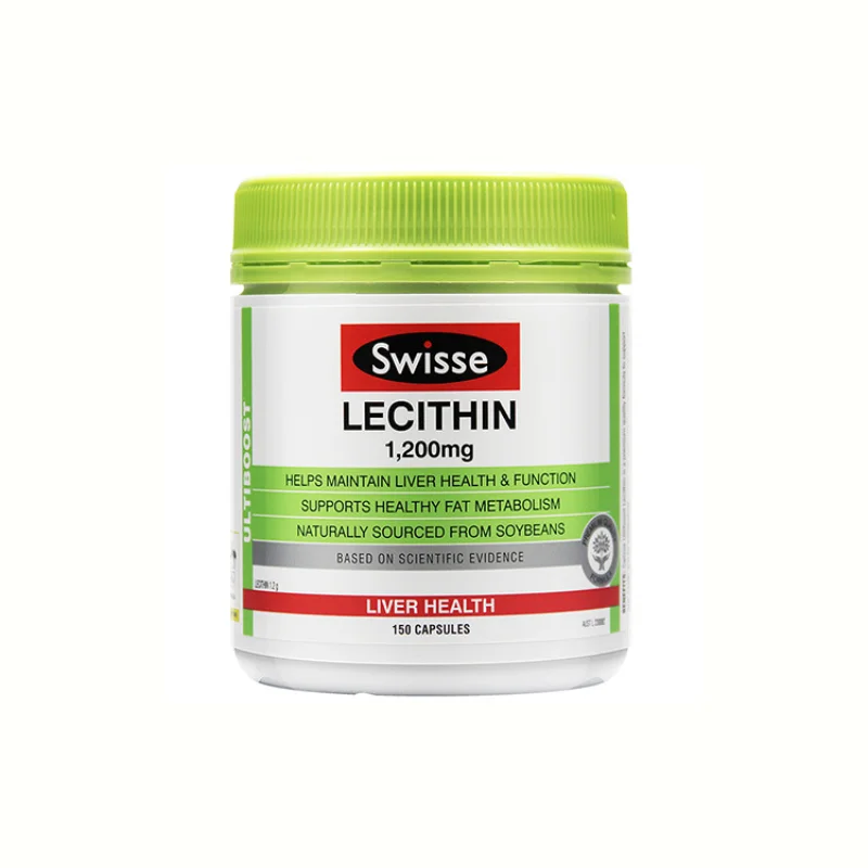 Australia Imported Swisse Soybean Lecithin Soft Capsule 150 Tablets 1200mg Middle-Aged and Elderly Vascular Scavenger