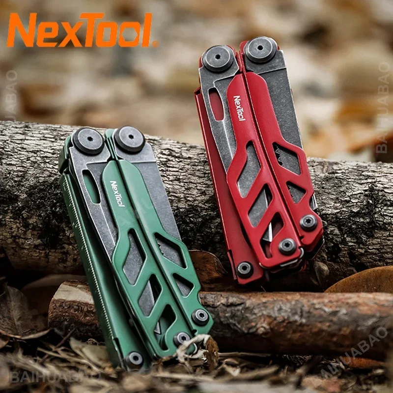 Newest NexTool Flagship Pro Multitool Pliers 16 in 1 EDC Multi-tool Saw Screwdriver Scissors Outdoor Equipment Red/Green