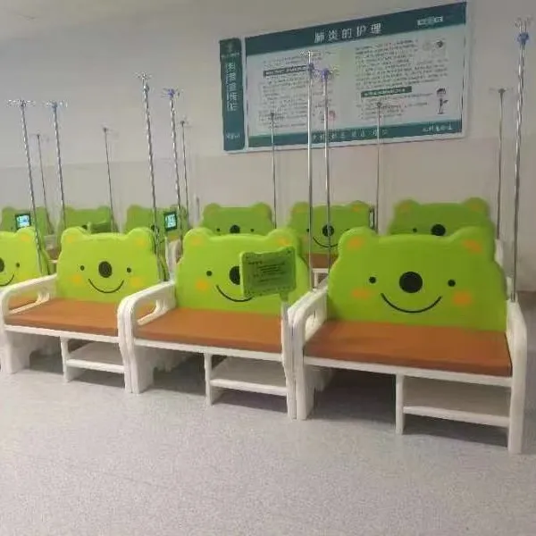 

&* Hospital Clinic Children's Smart Infusion Stand Modern Simple Design IV Drip Sofa Tablet Scanning System Wood Commercial Use
