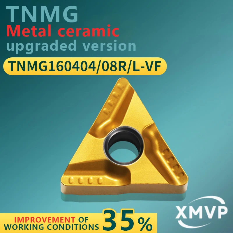 

Треугольный токарный диск с ЧПУ TNMG16040408RL-VF металлкерамика модернизированный класс BT9201