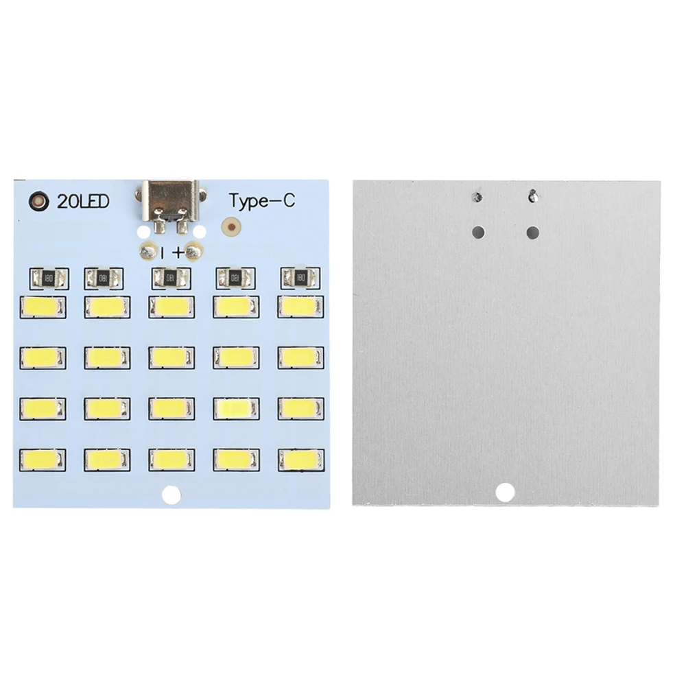5730 smd 5v 430ma ~ 470ma branco mirco usb/tipo-c painel de iluminação led usb luz móvel luz de emergência luz noturna 8/12/16/20 leds